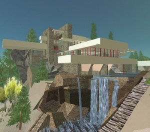 Review of Fallingwater Replica in Second Life